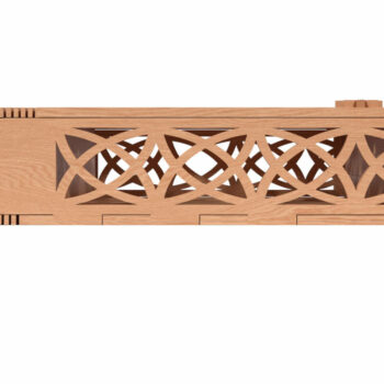 Intra απο ξύλο plywood  Χρώμα wenge 3mm-4mm πάχος - Ξύλινο κουτί με λουλουδάτο σχέδιο Δίασταση 30x30 cm INTRAFABR-119466546 - Image 5