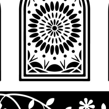 Intra απο ξύλο plywood Χρώμα wenge 3mm-4mm πάχος - Στένσιλ νυχιών με λουλουδάτο σχέδιο με λέιζερ Δίασταση 4x4 cm INTRAFABR-107653896 - Image 3