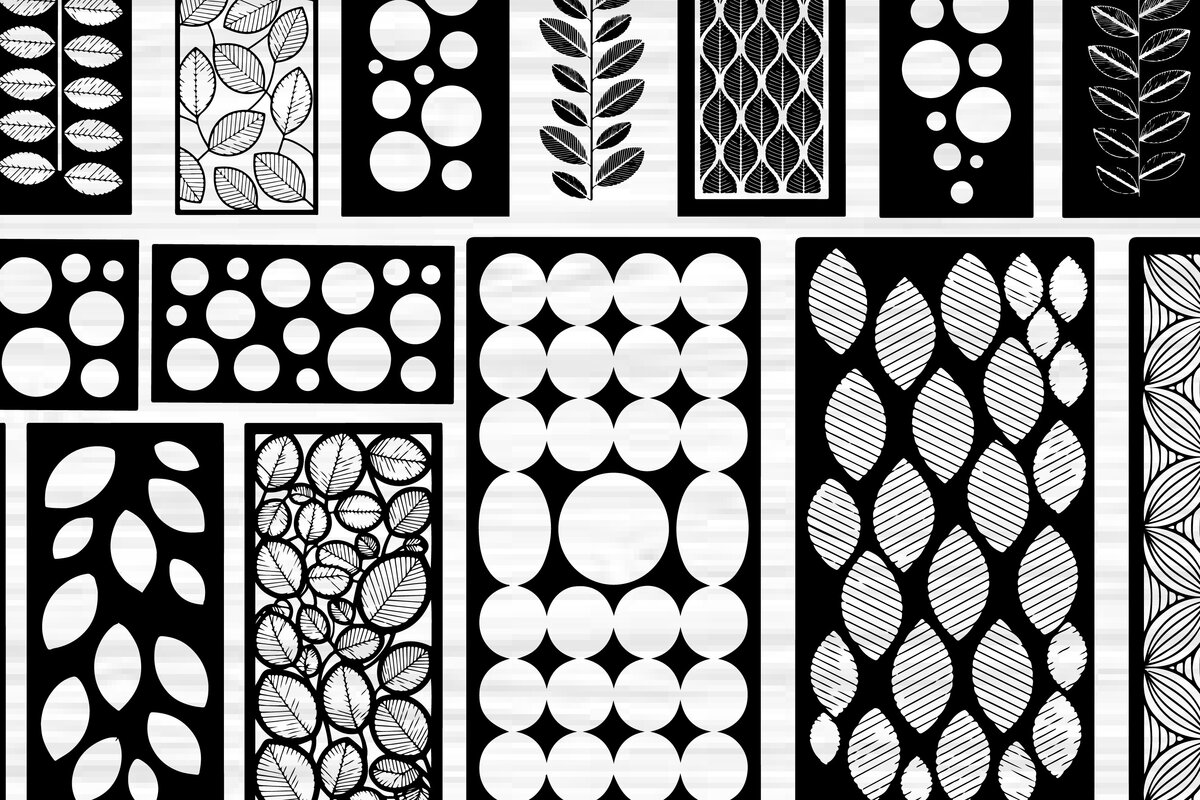 Intra απο ξύλο plywood  Χρώμα wenge 3mm-4mm πάχος - Στένσιλ νυχιών με λουλουδάτο σχέδιο με λέιζερ Δίασταση 4x4 cm INTRAFABR-91574963