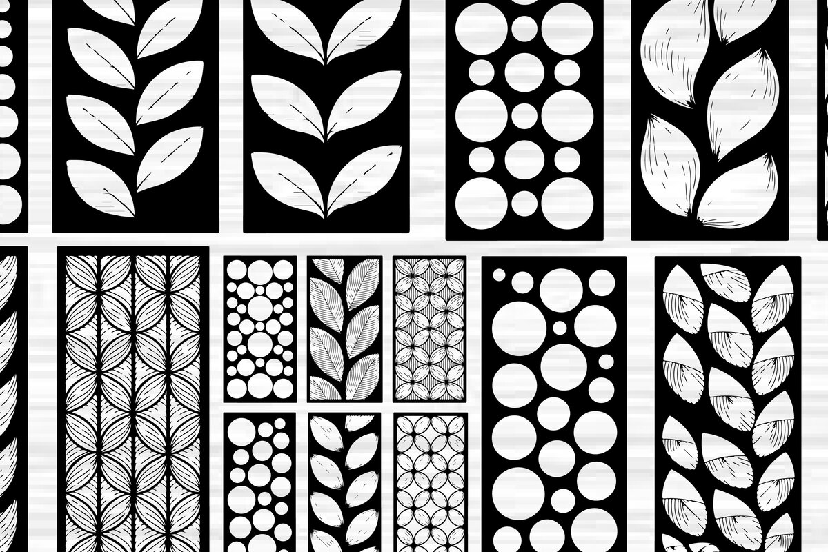 Intra απο ξύλο plywood  Χρώμα wenge 3mm-4mm πάχος - Στένσιλ νυχιών με λουλουδάτο σχέδιο με λέιζερ Δίασταση 4x4 cm INTRAFABR-21410122