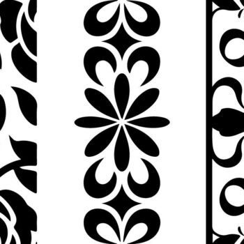 Intra απο ξύλο plywood  Χρώμα wenge 3mm-4mm πάχος - Στένσιλ νυχιών με λουλουδάτο σχέδιο με λέιζερ Δίασταση 4x4 cm INTRAFABR-9777982 - Image 4