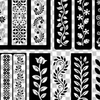 Intra απο ξύλο plywood  Χρώμα wenge 3mm-4mm πάχος - Στένσιλ νυχιών με λουλουδάτο σχέδιο με λέιζερ Δίασταση 4x4 cm INTRAFABR-59125797 - Image 2