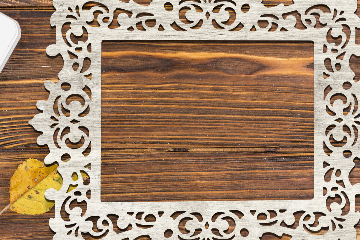 Intra απο ξύλο plywood  Χρώμα wenge 3mm-4mm πάχος - Floral Κορνίζα Paper-Cut Δίασταση 20x25 cm INTRAFABR-113757905