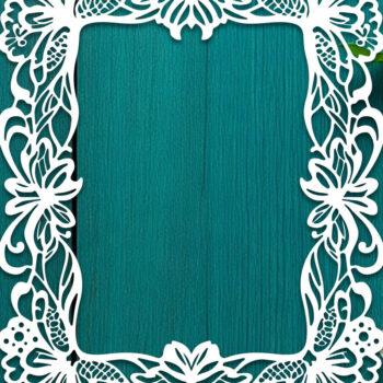 Intra απο ξύλο plywood  Χρώμα wenge 3mm-4mm πάχος - Πακέτο με φλοράλ κορνίζα Δίασταση 20x25 cm INTRAFABR-108460493 - Image 4