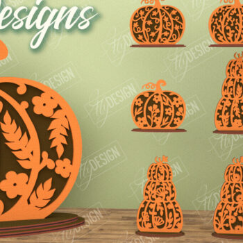 Intra απο ξύλο plywood Χρώμα wenge 3mm-4mm πάχος - Πακέτο λουλουδιών κολοκύθας | Στολίδι κολοκύθας Δίασταση 6x6 cm INTRAFABR-110809871 - Image 1