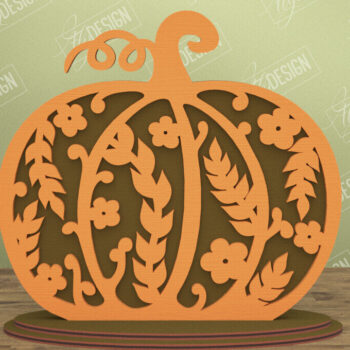 Intra απο ξύλο plywood Χρώμα wenge 3mm-4mm πάχος - Πακέτο λουλουδιών κολοκύθας | Στολίδι κολοκύθας Δίασταση 6x6 cm INTRAFABR-110809871 - Image 9