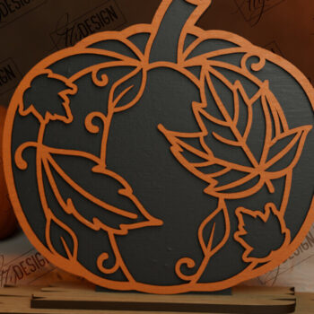 Intra απο ξύλο plywood Χρώμα wenge 3mm-4mm πάχος - Πακέτο κοπής με λέιζερ φλοράλ κολοκύθας | CNC Δίασταση 6x6 cm INTRAFABR-112155495 - Image 6