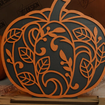 Intra απο ξύλο plywood Χρώμα wenge 3mm-4mm πάχος - Πακέτο κοπής με λέιζερ φλοράλ κολοκύθας | CNC Δίασταση 6x6 cm INTRAFABR-112155495 - Image 11