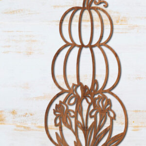 Intra απο ξύλο plywood  Χρώμα wenge 3mm-4mm πάχος - Floral Pumpkin Δίασταση 15x15 cm INTRAFABR-107202425