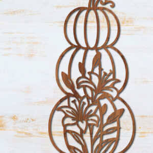 Intra απο ξύλο plywood  Χρώμα wenge 3mm-4mm πάχος - Floral Pumpkin Δίασταση 15x15 cm INTRAFABR-107202460