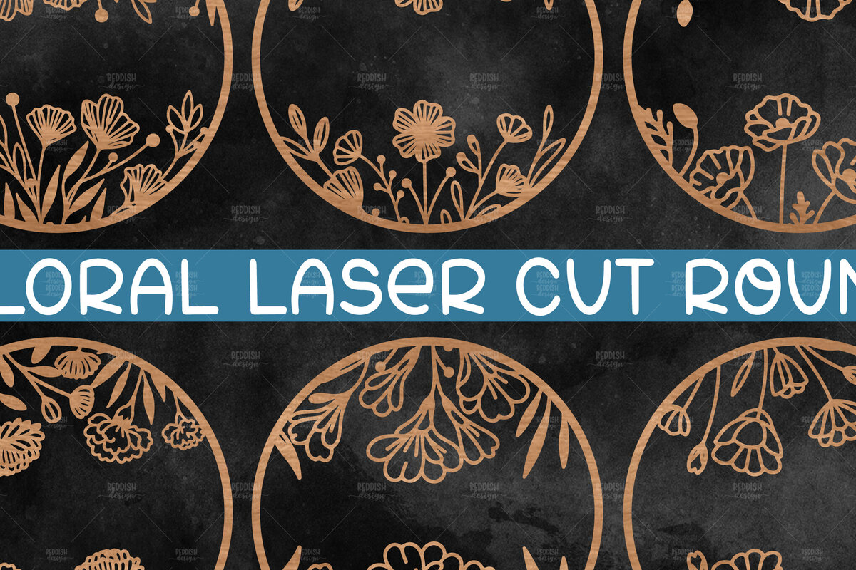 Intra απο ξύλο plywood  Χρώμα wenge 3mm-4mm πάχος - Floral στρογγυλή πινακίδα Δίασταση 30x20 cm INTRAFABR-110671008