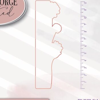 Intra απο ξύλο plywood Χρώμα wenge 3mm-4mm πάχος - Floral χάρακας Δίασταση 30x20 cm INTRAFABR-89588686 - Image 2