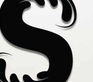 Intra απο ξύλο plywood  Χρώμα wenge 3mm-4mm πάχος - Floral S Letter Δίασταση 30x20 cm INTRAFABR-91372730