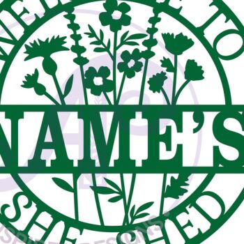 Intra απο ξύλο plywood Χρώμα wenge 3mm-4mm πάχος - Floral She Shed Cut File Δίασταση 30x20 cm INTRAFABR-114928367 - Image 2