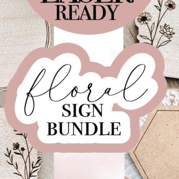 Intra απο ξύλο plywood Χρώμα wenge 3mm-4mm πάχος - Floral Sign Bundle Δίασταση 30x20 cm INTRAFABR-113498849 - Image 1