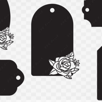 Intra απο ξύλο plywood Χρώμα wenge 3mm-4mm πάχος - Floral Tags Δίασταση 20x20 cm INTRAFABR-83080745 - Image 3