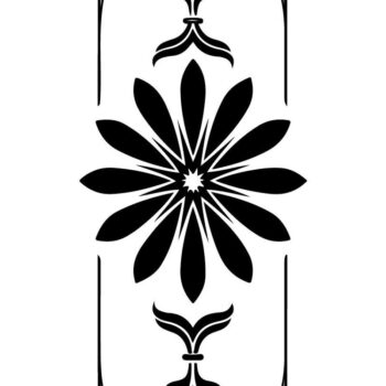 Intra απο ξύλο plywood Χρώμα wenge 3mm-4mm πάχος - Floral πλακάκια κομμένα σχέδια με λέιζερ Δίασταση 20x25 cm INTRAFABR-122665538 - Image 5