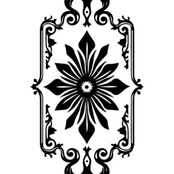 Intra απο ξύλο plywood Χρώμα wenge 3mm-4mm πάχος - Floral πλακάκια κομμένα σχέδια με λέιζερ Δίασταση 20x25 cm INTRAFABR-122665538 - Image 7