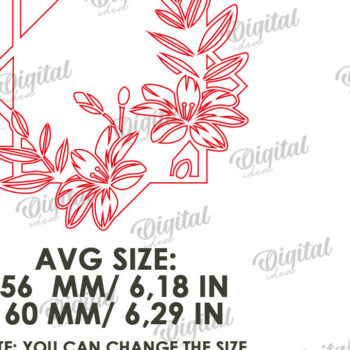 Intra απο ξύλο plywood  Χρώμα wenge 3mm-4mm πάχος - Floral Διακόσμηση Τοίχων Δέσμη κοπής με λέιζερ Δίασταση 30x20 cm INTRAFABR-122570565 - Image 2