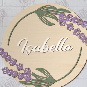 Intra απο ξύλο plywood  Χρώμα wenge 3mm-4mm πάχος - Πλακέτα τοίχου Floral | CNC Δίασταση 30x20 cm INTRAFABR-70939339