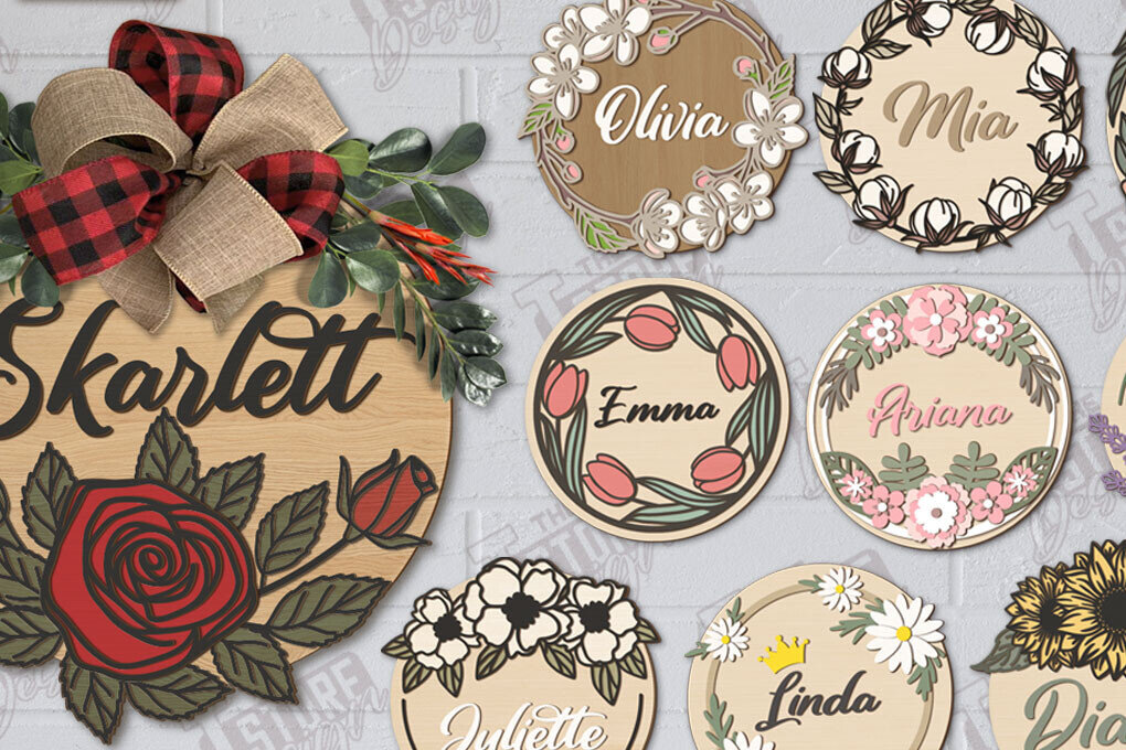 Intra απο ξύλο plywood  Χρώμα wenge 3mm-4mm πάχος - Πακέτα λουλουδιών τοίχου Πακέτο κοπής με λέιζερ Δίασταση 30x20 cm INTRAFABR-70938898