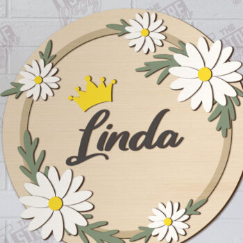 Intra απο ξύλο plywood  Χρώμα wenge 3mm-4mm πάχος - Πακέτα λουλουδιών τοίχου Πακέτο κοπής με λέιζερ Δίασταση 30x20 cm INTRAFABR-70938898 - Image 7