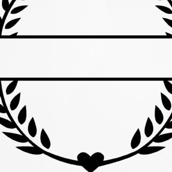 Intra απο ξύλο plywood  Χρώμα wenge 3mm-4mm πάχος - Floral Πλαίσιο Γάμου Μονόγραμμα Δίασταση 30x20 cm INTRAFABR-70939505 - Image 3