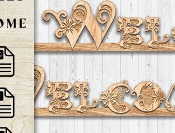 Intra απο ξύλο plywood Χρώμα wenge 3mm-4mm πάχος - Floral Welcome Δίασταση 30x20 cm INTRAFABR-70938938 - Image 2