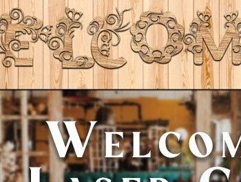 Intra απο ξύλο plywood Χρώμα wenge 3mm-4mm πάχος - Floral Welcome Δίασταση 30x20 cm INTRAFABR-70938962 - Image 1