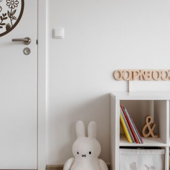 Intra απο ξύλο plywood  Χρώμα wenge 3mm-4mm πάχος - Floral Σήμα καλωσορίσματος , Πινακίδα πόρτας Δίασταση 4x4 cm INTRAFABR-70938986 - Image 4