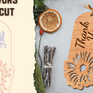 Intra απο ξύλο plywood  Χρώμα wenge 3mm-4mm πάχος - Floral Wood Tag Favors Lasercut Δίασταση 20x20 cm INTRAFABR-79291571