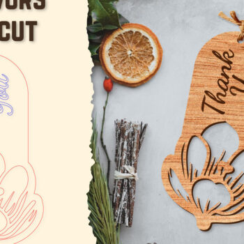 Intra απο ξύλο plywood  Χρώμα wenge 3mm-4mm πάχος - Floral Wood Tag Favors Lasercut Δίασταση 20x20 cm INTRAFABR-80970731 - Image 1