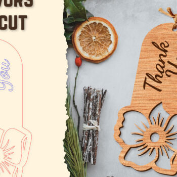 Intra απο ξύλο plywood  Χρώμα wenge 3mm-4mm πάχος - Floral Wood Tag Favors Lasercut Δίασταση 20x20 cm INTRAFABR-80970882 - Image 1