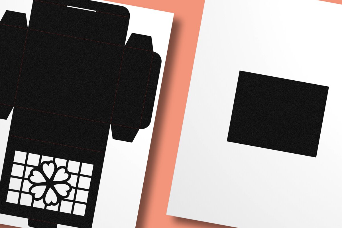 Intra απο ξύλο plywood  Χρώμα wenge 3mm-4mm πάχος - Πρότυπο ορθογώνιου κιβωτίου αποκοπής Floret Δίασταση 10x8 cm INTRAFABR-15725849