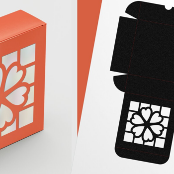 Intra απο ξύλο plywood Χρώμα wenge 3mm-4mm πάχος - Πρότυπο λεπτό τετράγωνο κιβώτιο αποκοπής Floret Δίασταση 6x6 cm INTRAFABR-123629887 - Image 1