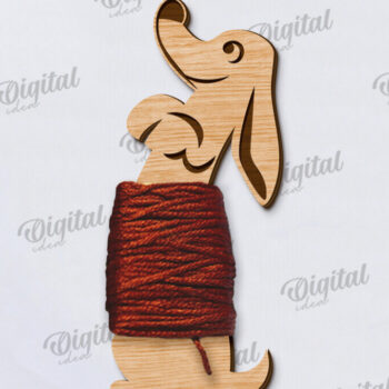 Intra απο ξύλο plywood Χρώμα wenge 3mm-4mm πάχος - Floss Bobbin Δίασταση 30x20 cm INTRAFABR-97082947 - Image 1