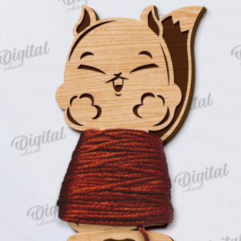 Intra απο ξύλο plywood Χρώμα wenge 3mm-4mm πάχος - Floss Bobbin Δίασταση 30x20 cm INTRAFABR-97082975 - Image 1