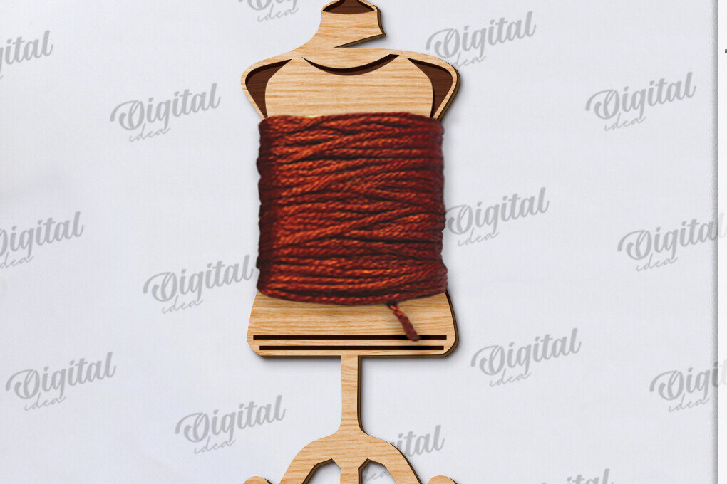 Intra απο ξύλο plywood  Χρώμα wenge 3mm-4mm πάχος - Floss Bobbin Δίασταση 30x20 cm INTRAFABR-97082999