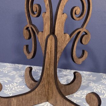 Intra απο ξύλο plywood Χρώμα wenge 3mm-4mm πάχος - Flourish Easel Art Stand και πινακίδα καφέ Δίασταση 30x20 cm INTRAFABR-97019180 - Image 3