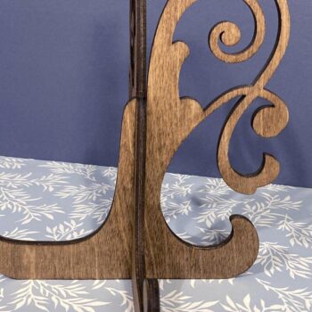 Intra απο ξύλο plywood Χρώμα wenge 3mm-4mm πάχος - Flourish Easel Art Stand και πινακίδα καφέ Δίασταση 30x20 cm INTRAFABR-97019180 - Image 4