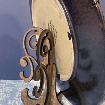 Intra απο ξύλο plywood Χρώμα wenge 3mm-4mm πάχος - Flourish Easel Art Stand και πινακίδα καφέ Δίασταση 30x20 cm INTRAFABR-97019180 - Image 6