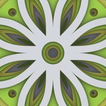 Intra απο ξύλο plywood  Χρώμα wenge 3mm-4mm πάχος - Flower 3D Layered Paper Cut, 3D Flower Δίασταση 30x30 cm INTRAFABR-97018932 - Image 10
