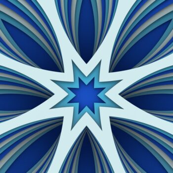 Intra απο ξύλο plywood  Χρώμα wenge 3mm-4mm πάχος - Flower 3D Layered Paper Cut, Flower 3D Δίασταση 30x30 cm INTRAFABR-112846625 - Image 5