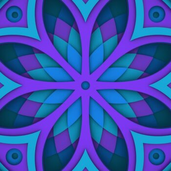 Intra απο ξύλο plywood  Χρώμα wenge 3mm-4mm πάχος - Flower 3D Layered Paper Cut, Flower 3D Δίασταση 30x30 cm INTRAFABR-69264792 - Image 8