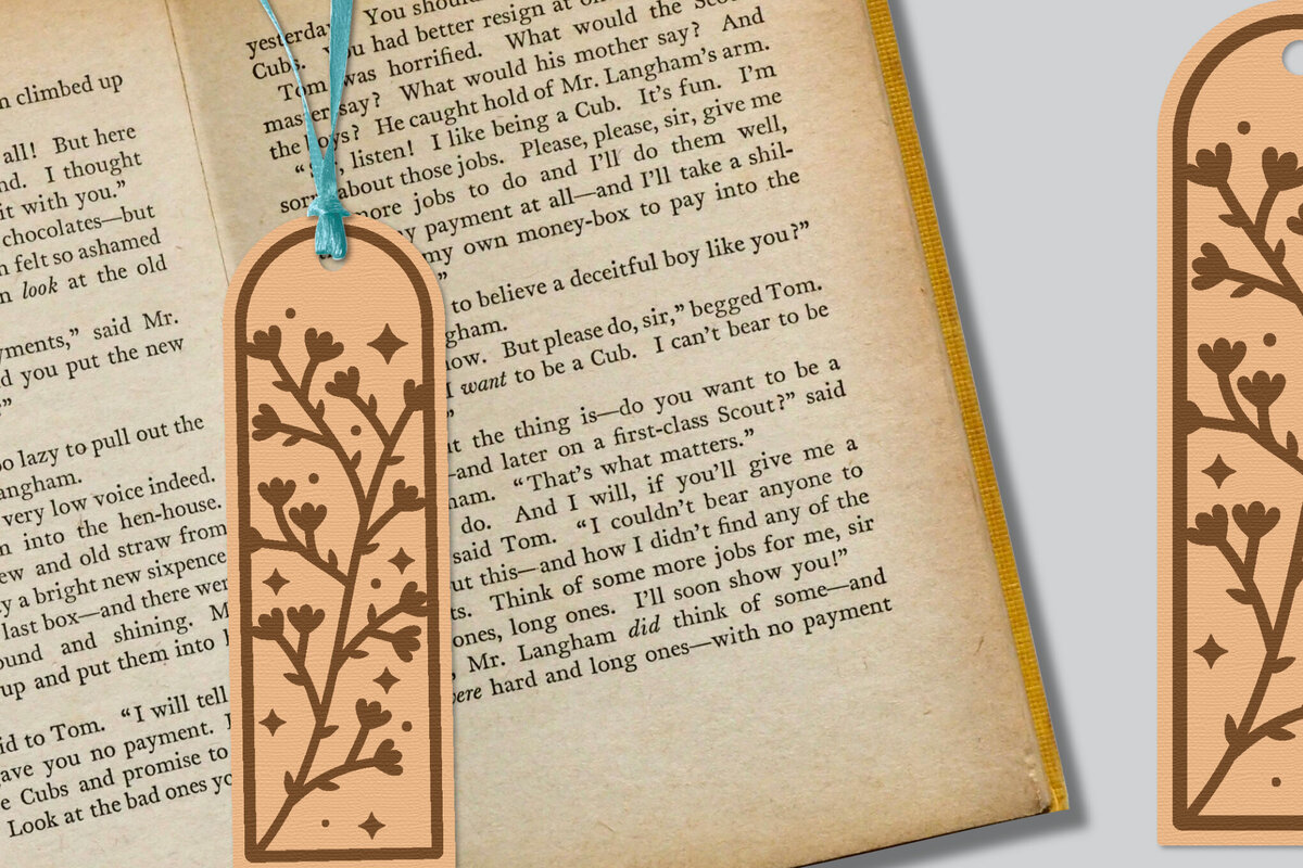 Intra απο ξύλο plywood  Χρώμα wenge 3mm-4mm πάχος - Λουλούδι σελιδοδείκτης Lasercut Δίασταση 5x20 cm INTRAFABR-123093341