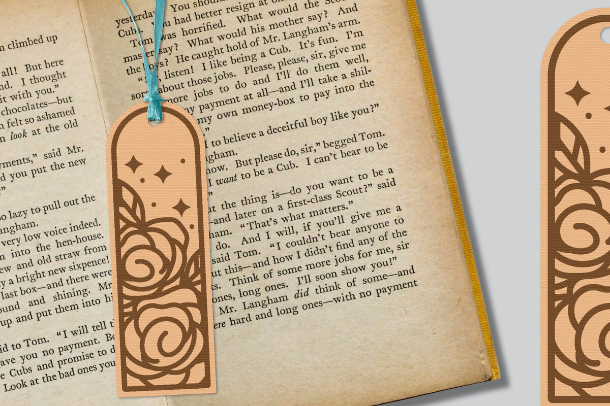 Intra απο ξύλο plywood  Χρώμα wenge 3mm-4mm πάχος - Λουλούδι σελιδοδείκτης Lasercut Δίασταση 5x20 cm INTRAFABR-123093348