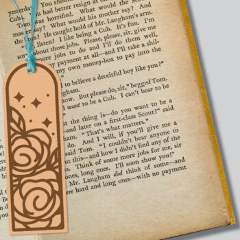 Intra απο ξύλο plywood  Χρώμα wenge 3mm-4mm πάχος - Πακέτο σελιδοδείκτη λουλουδιών κοπής με λέιζερ Δίασταση 30x20 cm INTRAFABR-123572240 - Image 6