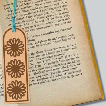 Intra απο ξύλο plywood  Χρώμα wenge 3mm-4mm πάχος - Πακέτο σελιδοδείκτη λουλουδιών κοπής με λέιζερ Δίασταση 30x20 cm INTRAFABR-123572240 - Image 7