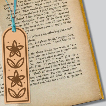 Intra απο ξύλο plywood  Χρώμα wenge 3mm-4mm πάχος - Πακέτο σελιδοδείκτη λουλουδιών κοπής με λέιζερ Δίασταση 30x20 cm INTRAFABR-123572240 - Image 10