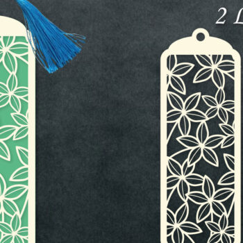 Intra απο ξύλο plywood Χρώμα wenge 3mm-4mm πάχος - Χαρτόκοπο με σελιδοδείκτες λουλουδιών Δίασταση 5x20 cm INTRAFABR-123425548 - Image 1